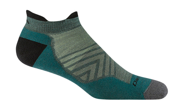 Darn Tough Teal run no show socks 1039