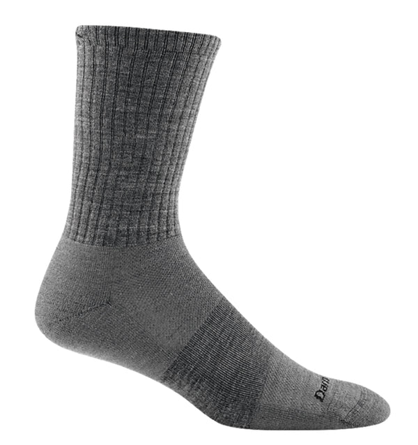 Darn Tough Medium gray lifestyle crew socks 1657