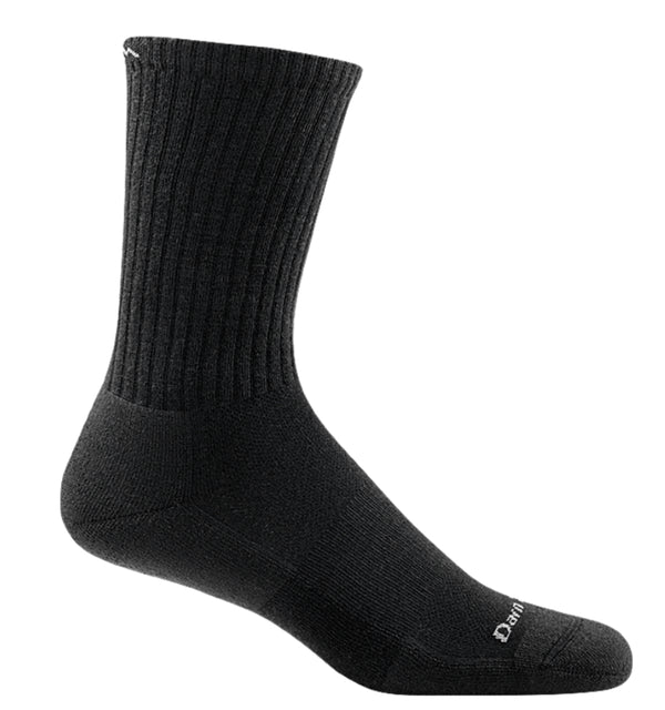 Darn Tough black lifestyle crew socks 1657
