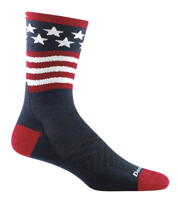 Darn Tough Run ultra-lightweight micro crew Stars and Stripes 1037 socks