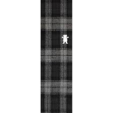 Grizzly plaid skateboard grip tape