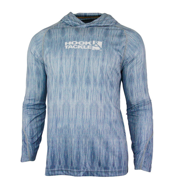 Hook & tackle Fractal fishing hoodie grey