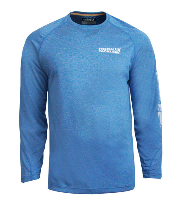 Hook & tackle Seamount fishing shirt ls blue heather