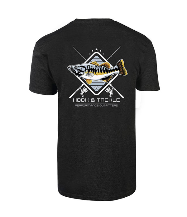 Hook & Tackle bass rods char heather shirt