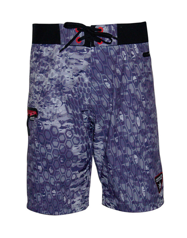 Hook & Tackle fishtek charcoal grey board shorts