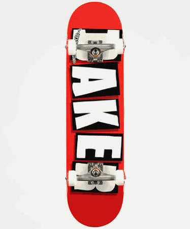 Baker brand logo complete red/wht/blk 8.0