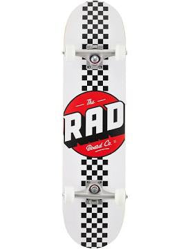 Rad checker stripe complete wht/blk 7.75