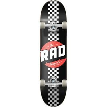Rad checker stripe complete blk/wht 8.0