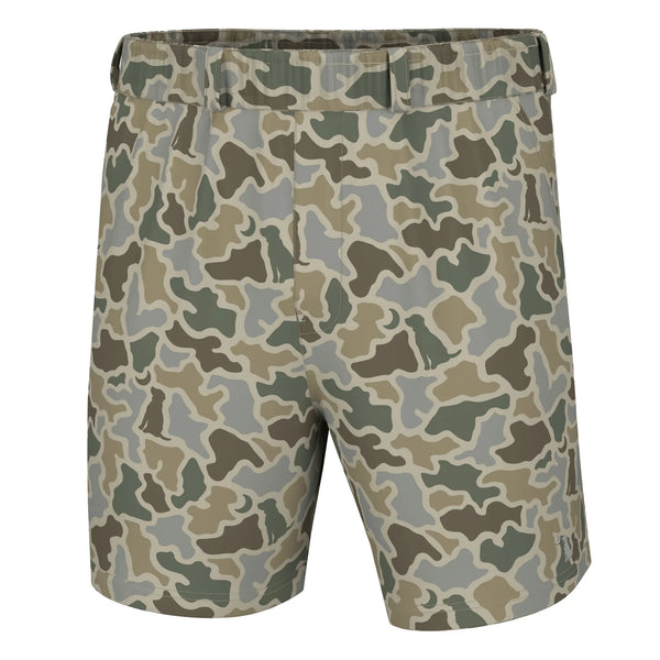 Local boy volley short sand dog&moon camo