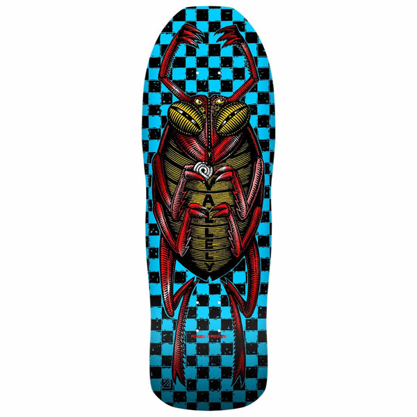 Powell vallely bug skateboard deck blue