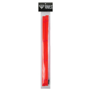 Black diamond skateboard rails red