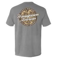 Shield republic Dirty hands clean money tee gray