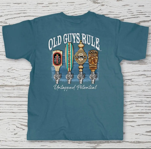 Old guys rule Untapped potential tee colonial blue
