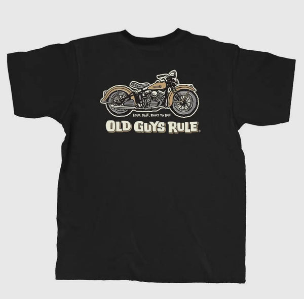 Old guys rule Panhead tee black