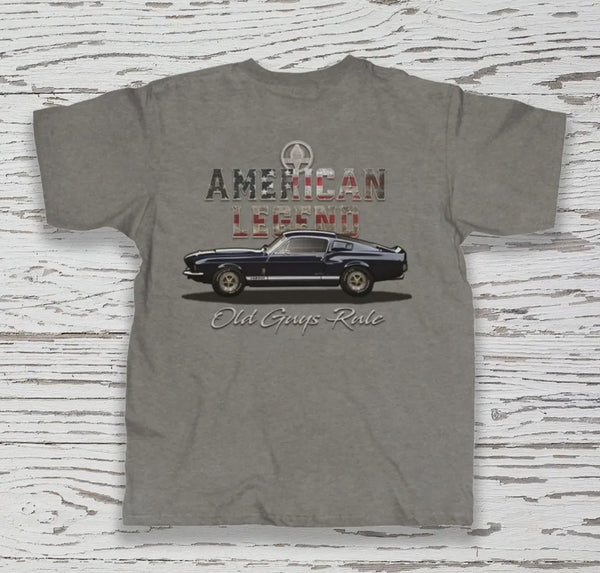 Old guys rule American legend tee graphite heather