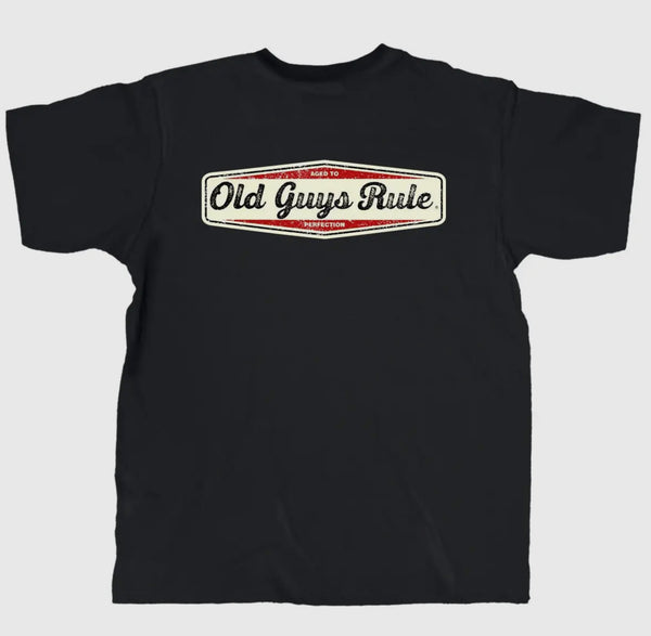 Old guys rule aged to perfection tee black