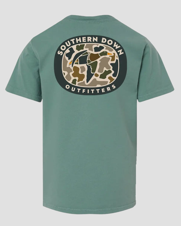 Southern down outfitters youth duck camo tee