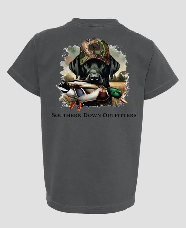Southern down outfitters youth duck hat dog tee