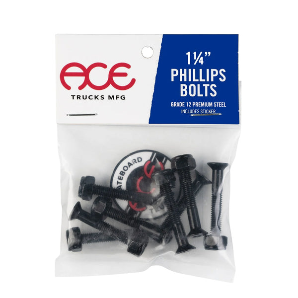 Ace 1-1/4” Phillips hardware bolts