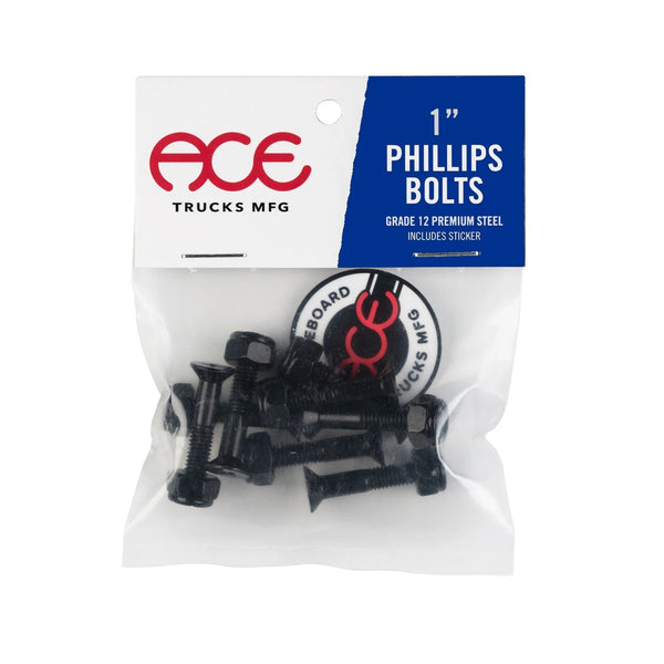 Ace 1 inch Phillips hardware bolts