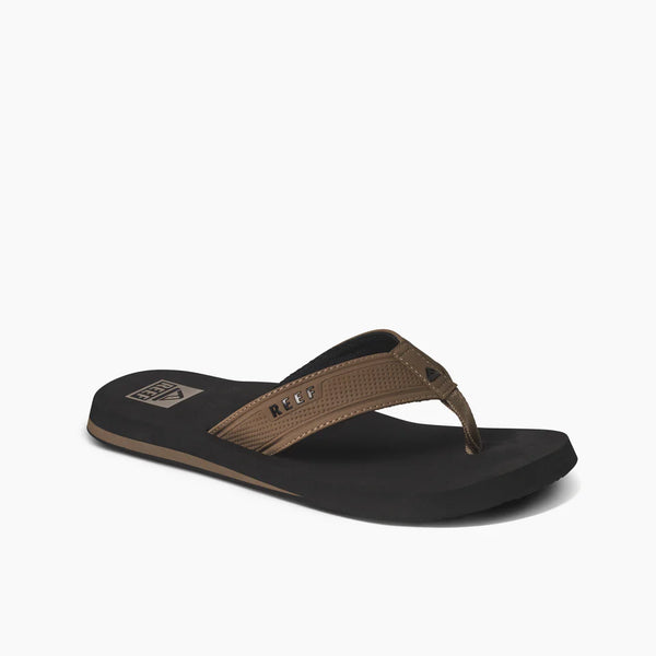 Reef the layback black/tan flip flops