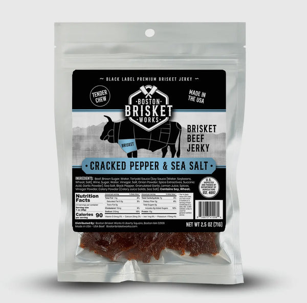 Beef Brisket Jerky “cracked pepper, & sea salt”