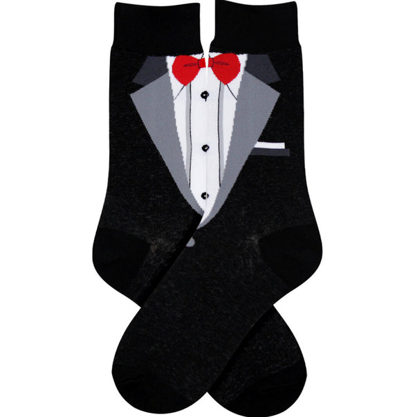Foot traffic tuxedo socks