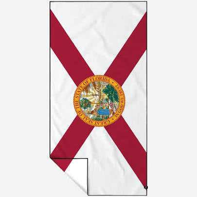 Slowtide Florida flag quick dry towel