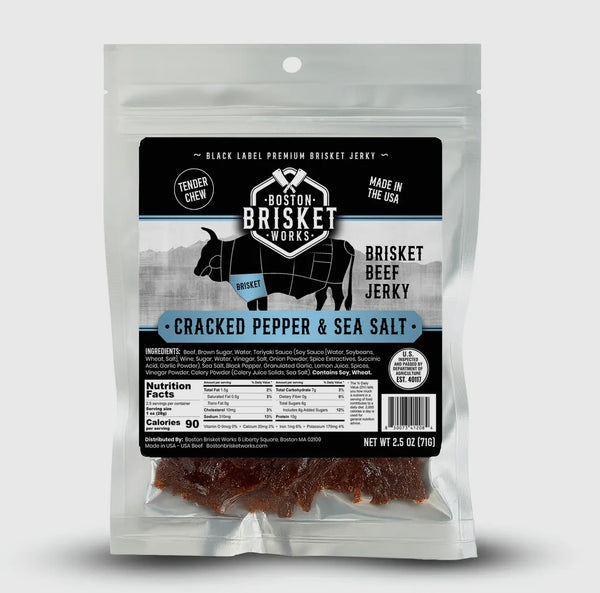 Boston brisket works cracked pepper and sea salt