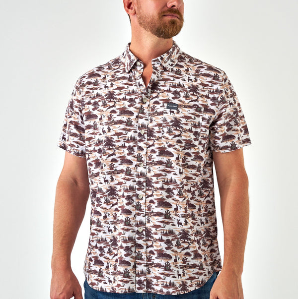 Burlebo performance button up brush country