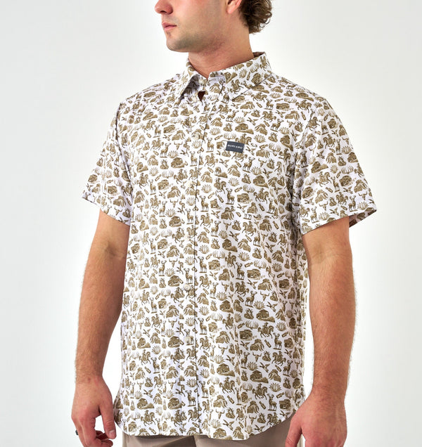 Burlebo performance button up into the wild