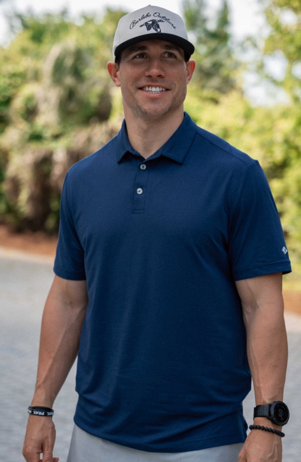 Burlebo performance polo heather navy