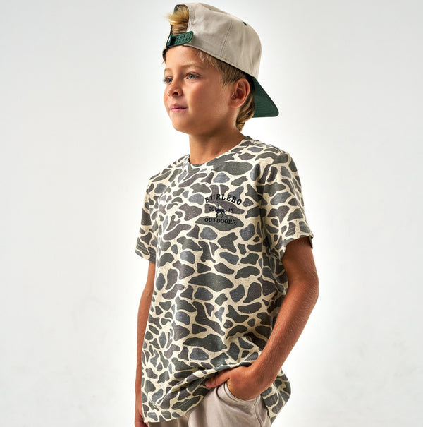 Burlebo youth CLASSIC DEER CAMO TEE - 2015 DEER ss