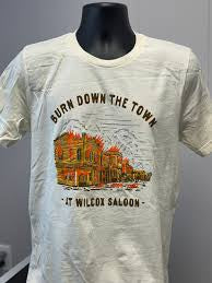 Vintage deland Burn Down The Town At Wilcox Saloon T-Shirt