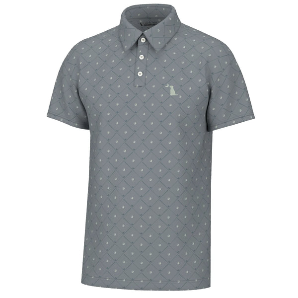 Local Boy Dirty Myrtle Polo, Short Game, gray