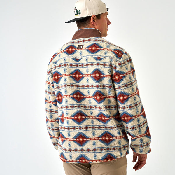 Burlebo Mountain Fleece QUARTER ZIP - ARIZONA AZTEC
