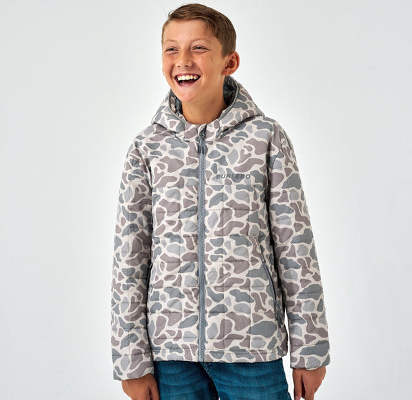 Burlebo Youth Puffer Jacket Classic Deer Camo
