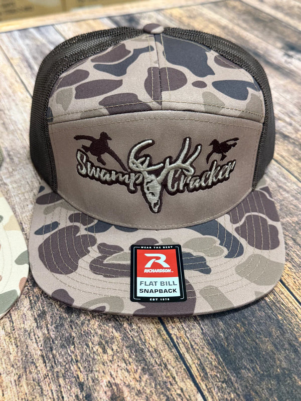 Swamp Cracker Flatbill Duck Hat Brown