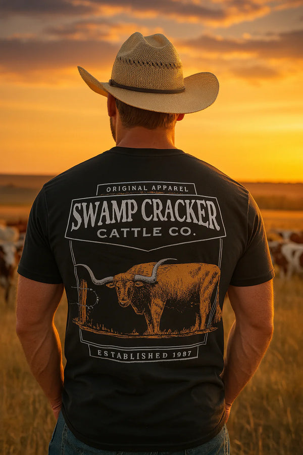 Swamp Cracker Texas Longhorn Cattle Company Shirt