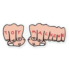 Toy machine fists sticker