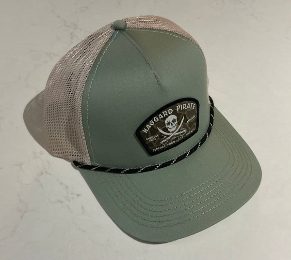 Haggard Pirate Jolly Roger Trucker Loden