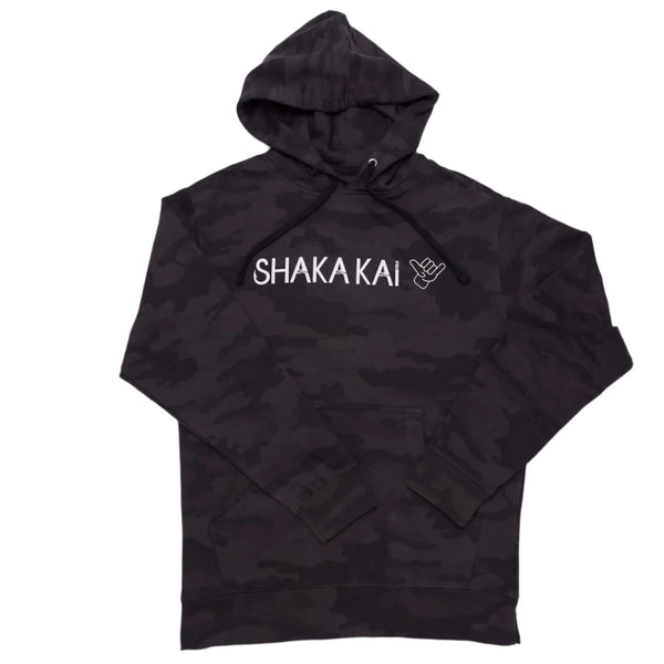 Shaka Kai Trademark Rev Hoodie Black Camo