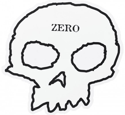 Zero skull sticker