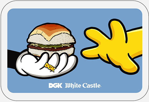 DGK X WHITE CASTLE PASS THE CRAVE STICKER