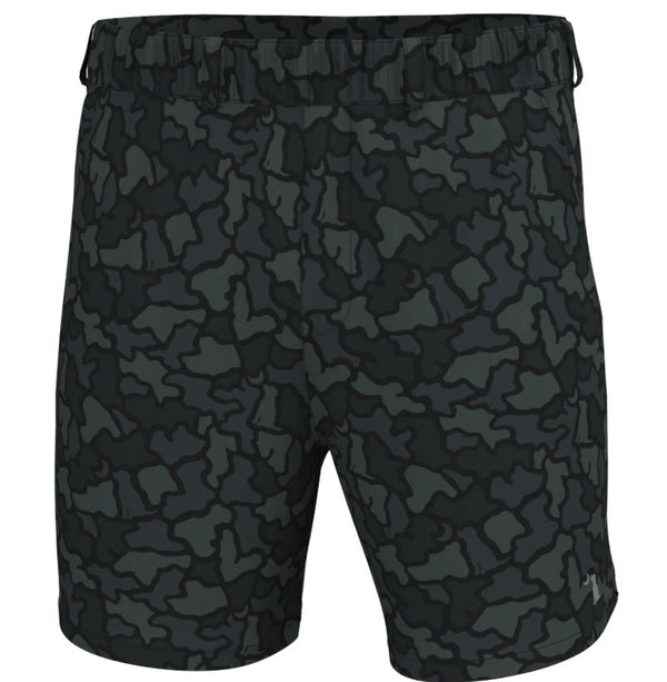 Local Boy Volley Short Black Dog & Moon Camo