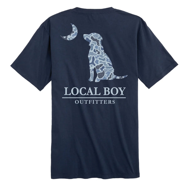Local Boy Youth Distressed LCF Cobalt Dog & Moon SS Tee
