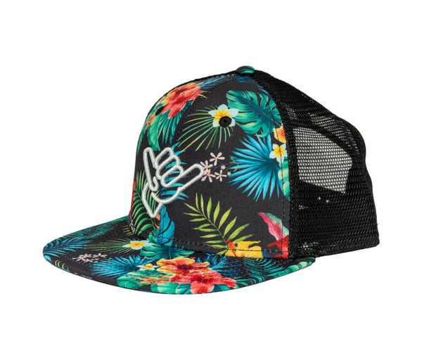 Shaka Kai Stay Tropical Trucker Hat