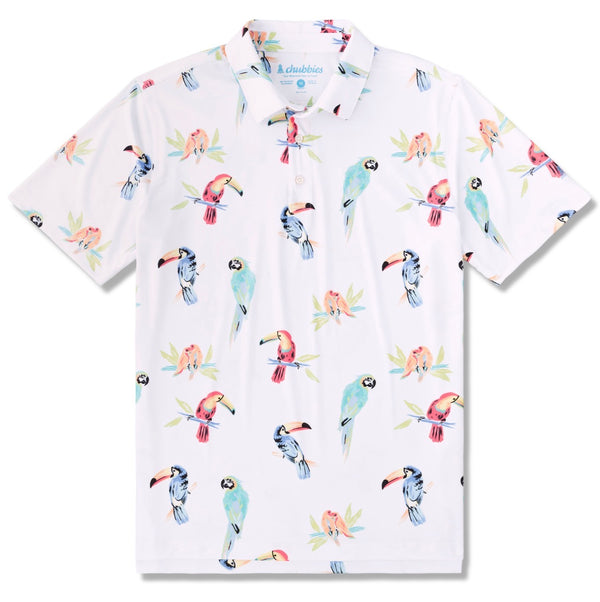 Chubbies The Dude Where’s Macaw Performance Polo