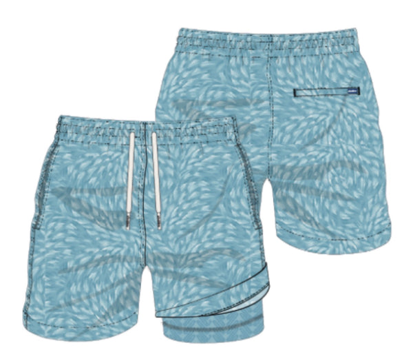 Chubbies The Turquoise Tides 7 Classic Lined Swim Trunk