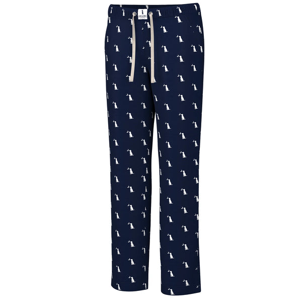Local Boy Pajama Pants Navy Dog and Moon